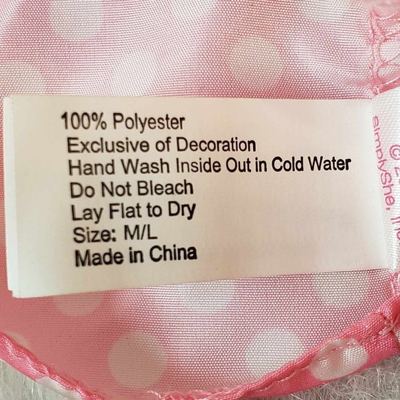 Smoochie Pooch B&W Gingham Ruffled Dog Dress Large & Pink White Polkadot Hat M/L - Picture 15 of 16